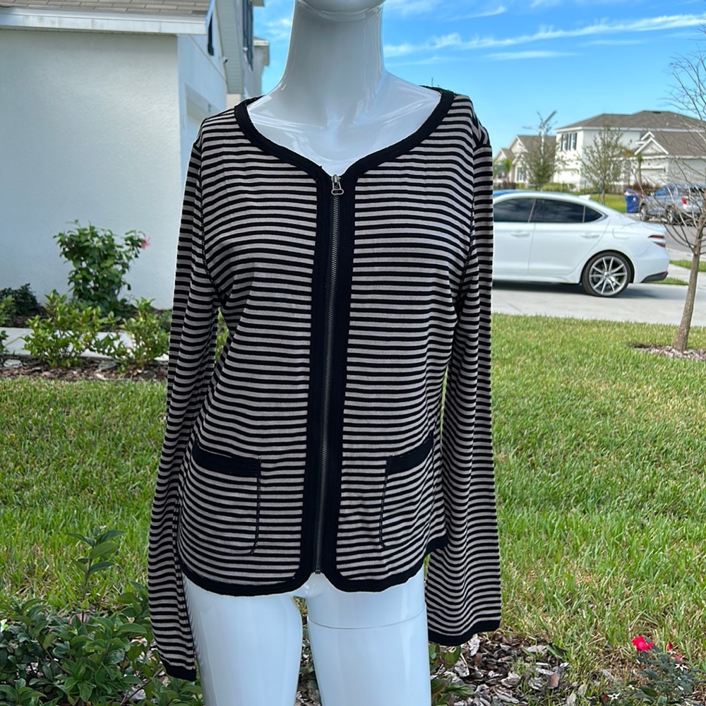 MAX EDITION SWEATER CARDIGAN TOP SIZE L MSRP $98.00 NWT